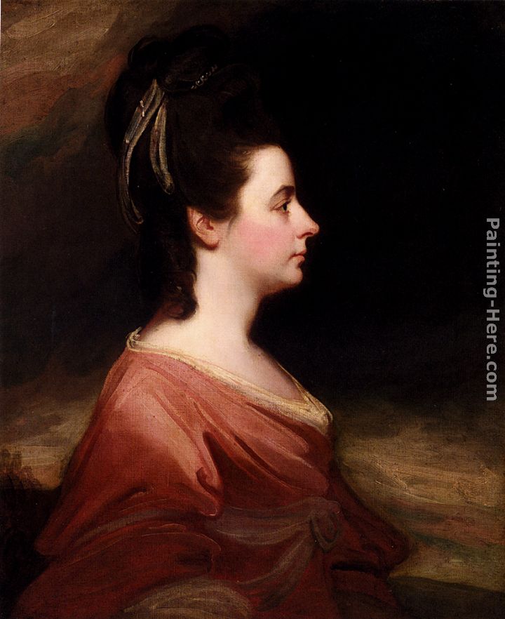 Portrait Of Harriet Gale, Mrs John Blanshard (1745-1822) painting - George Romney Portrait Of Harriet Gale, Mrs John Blanshard (1745-1822) art painting